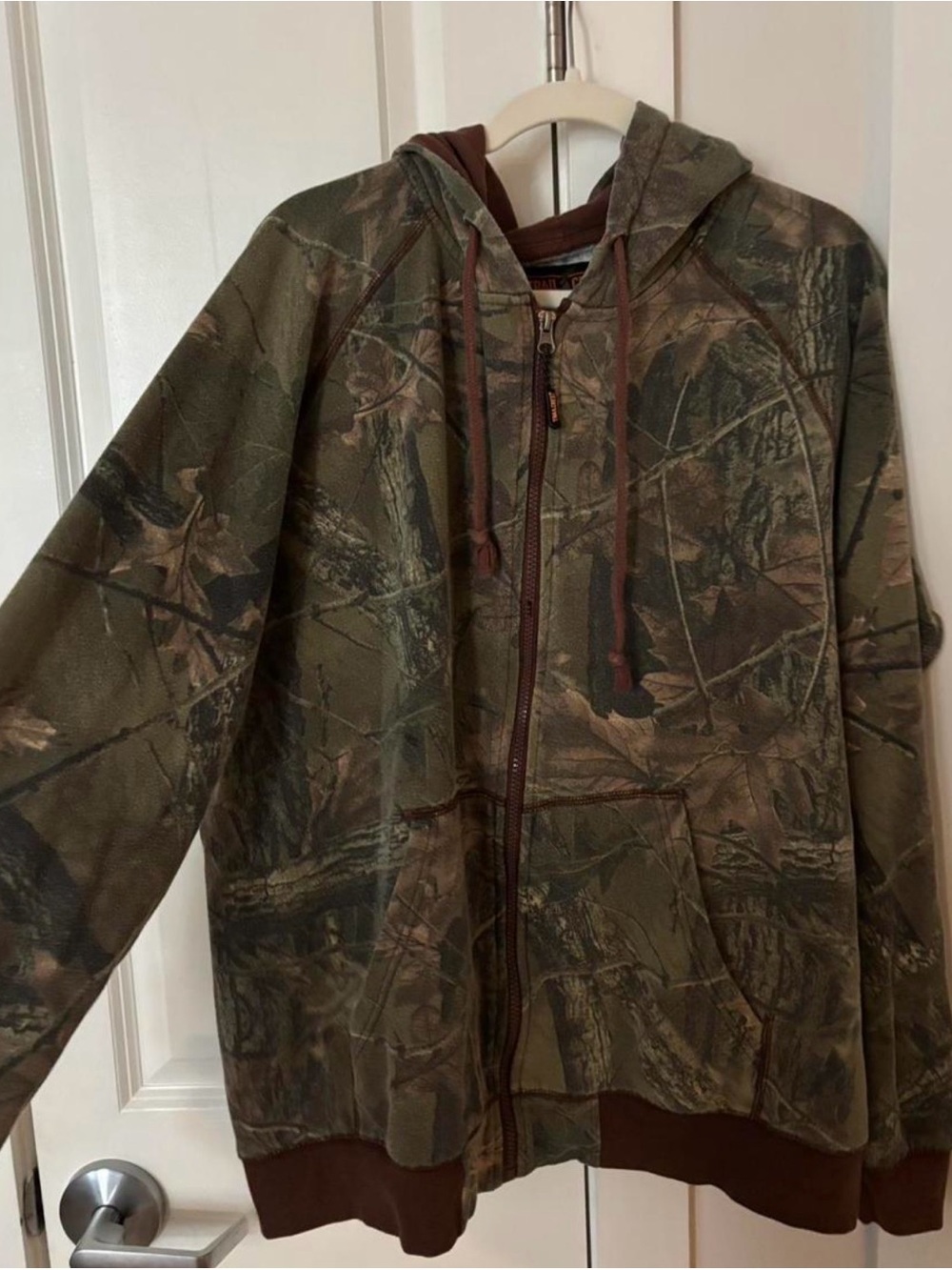 Camo Trail crest zip up hoodie jacket